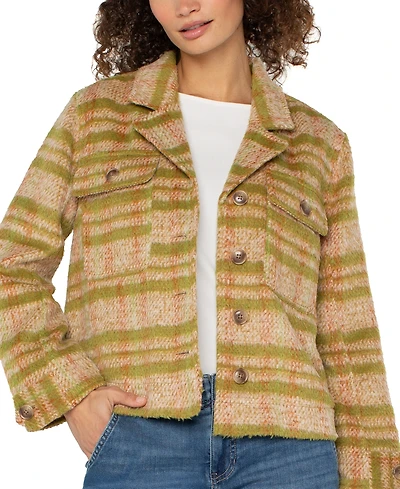 Liverpool Los Angeles Women's Button-Front Boxy Jacket