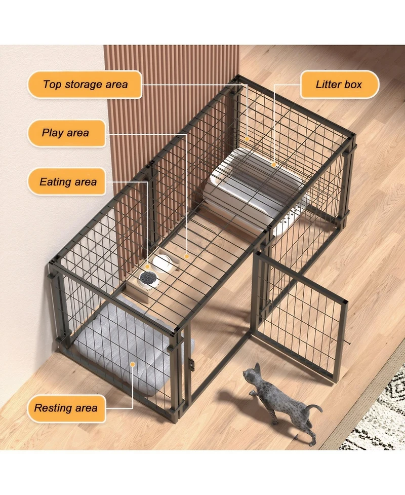 Streamdale Furniture 47" Dog Crate - Indoor/Outdoor Kennel