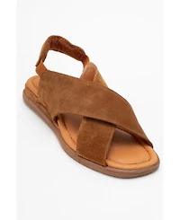 Broods Elastic Leather Slip On Sandals (Women)