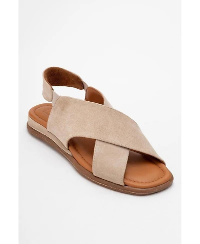 Broods Elastic Leather Slip On Sandals (Women)