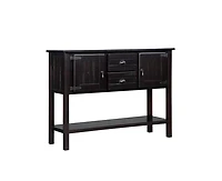 Casainc 48" Solid Wood Sideboard Console Table with 2 Drawers and Cabinets Bottom Shelf, Retro Style Storage Dining Buffet Server Cabinet