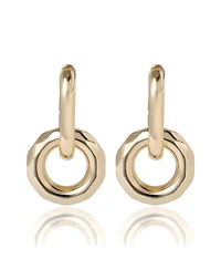 Bcbg Gold-Tone Modern Hoop Earrings