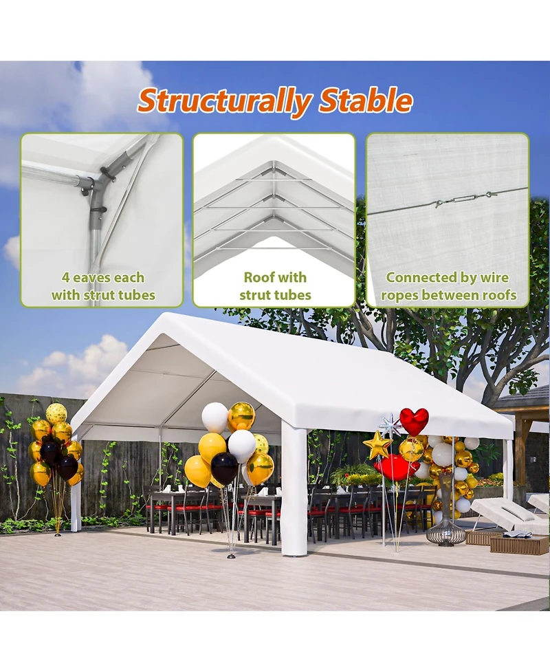 Streamdale Furniture 20x20 Party Tent with Sidewalls & Storage Bags