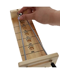 We Games Mini Shoot The Moon - a Classic 1940's Nostalgia Game - Solid Natural Wood
