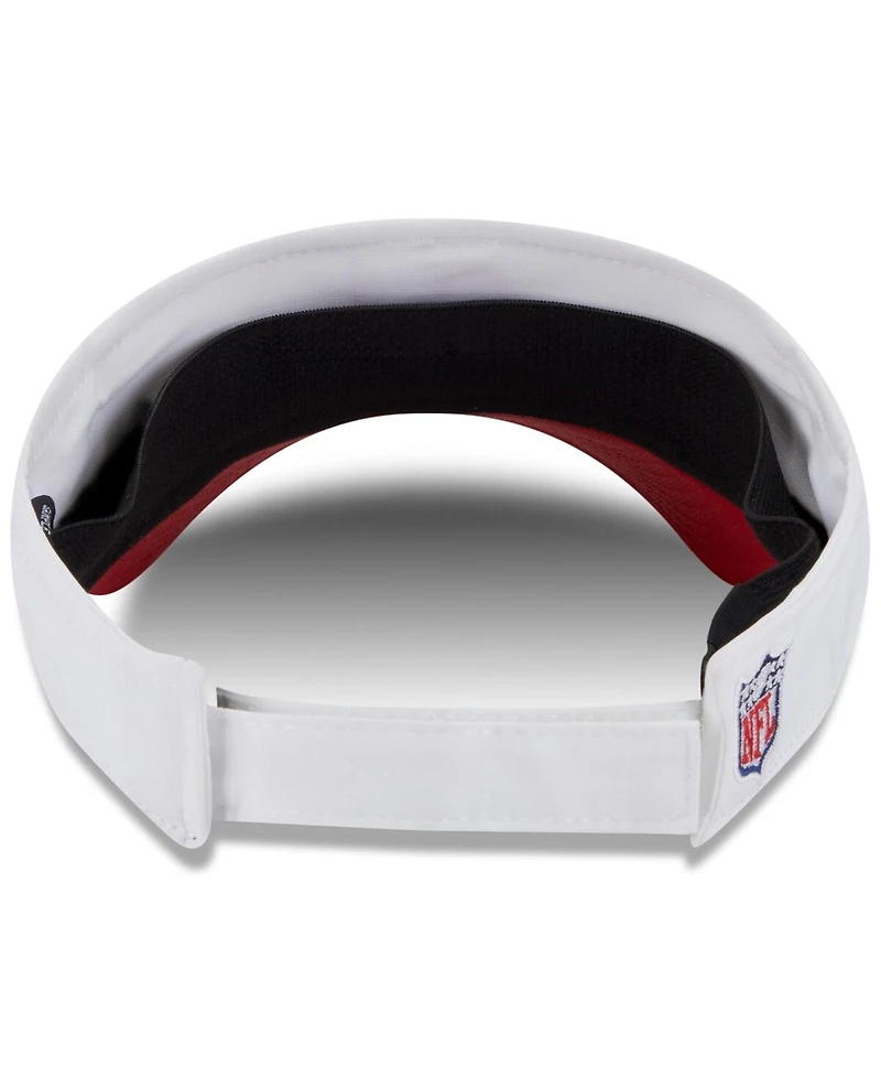New Era Men's White/Red Tampa Bay Buccaneers 2025 Nfl Training Camp Adjustable Visor Hat