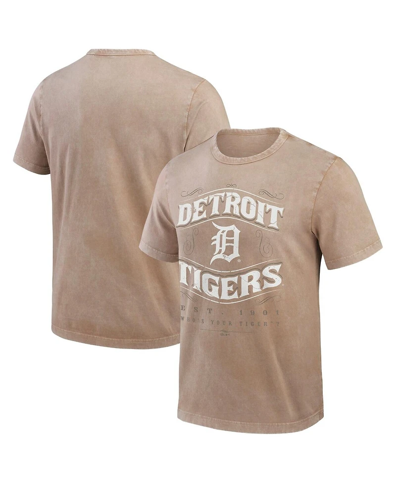 Darius Rucker Collection by Fanatics Men's Tan Detroit Tigers Sun Faded T-Shirt