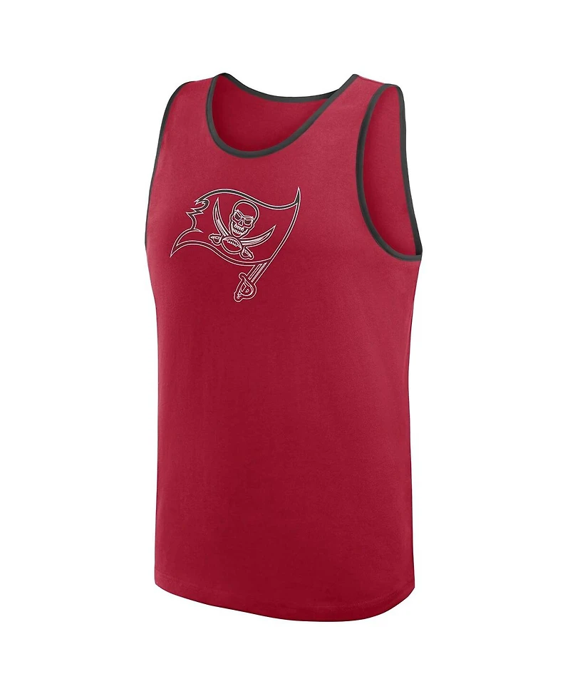 Logo Athletic Men's Red Tampa Bay Buccaneers Unmatched Success Tank Top