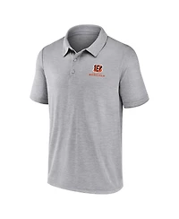 Fanatics Men's Gray Cincinnati Bengals Making Waves Polo Shirt