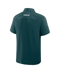 Fanatics Men's Midnight Green Philadelphia Eagles Back Around Raglan Polo Shirt