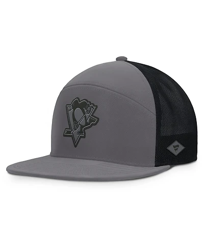 Fanatics Men's Charcoal Pittsburgh Penguins Fairweather Adjustable Hat