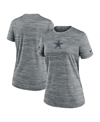 Nike Women's Gray Dallas Cowboys Sideline Velocity Performance T-Shirt