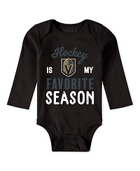 Wear by Erin Andrews Baby Boys and Girls 3-Piece Vegas Golden Knights Turn Me Around Bodysuits Pants Set