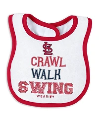 Wear by Erin Andrews Baby Boys and Girls St. Louis Cardinals Sleep Play with Bib Set