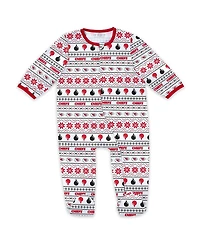Wear by Erin Andrews Baby Boys and Girls Kansas City Chiefs Allover Print Full-Zip Sleeper with Bib Set