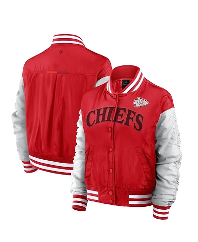 Fanatics Women's Red Kansas City Chiefs Elements Wave Full-Snap Jacket