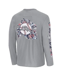 Tommy Bahama Men's Gray Chicago Cubs Tropic Curveball Lux Long Sleeve T-Shirt