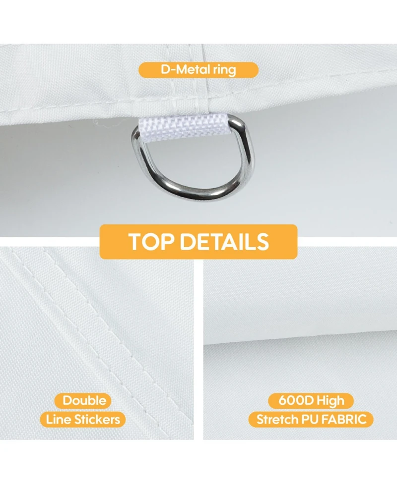 Streamdale Furniture 10x10 Canopy Replacement Top & Weight Bags (No Frame) - White