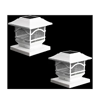 Maxsa Innovations Solar Post and Fence Cap & Deck Railing Lights - 2