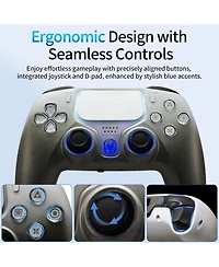Nbcp PS4 Wireless Controller with Hall Effect Triggers, Dual Motors, 6-Axis Gyro, Rgb Lighting & Touchpad – Compatible with PS4/PS3/Pc/iOS/Android