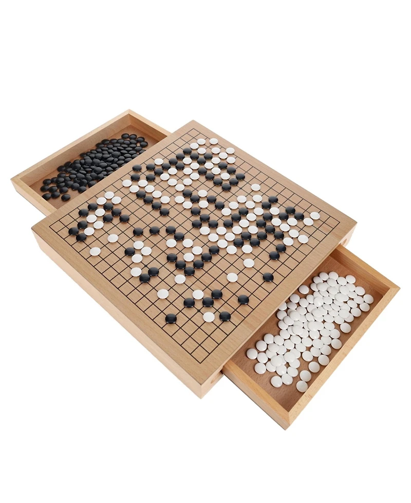 We Games Wood Go Set with Pull Out Drawers -12 in.