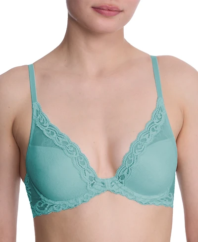 Natori Women's Feathers Lace Contour Underwire Plunge Bra 730023