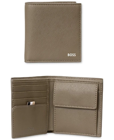 Hugo Boss Men's Zair Leather Bifold Wallet