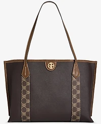 Giani Bernini Extra Large Monogram Block Tote Bag, Macy's Exclusive