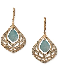 lonna & lilly Open Stone Branch Drop Earrings