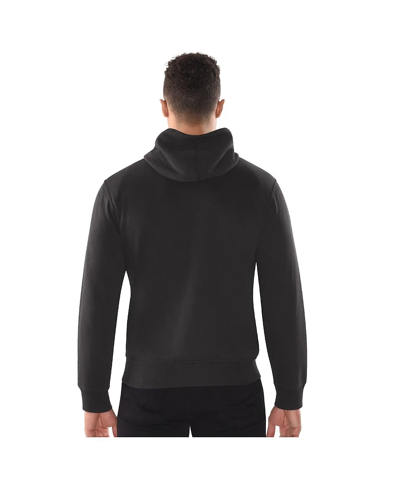 Starter Men's Black Baltimore Orioles Distressed Full-Zip Hooded Jacket