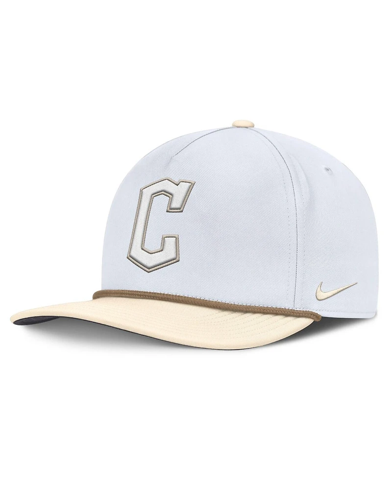 Nike Men's White/Cream Cleveland Guardians Pro Performance Snapback Hat