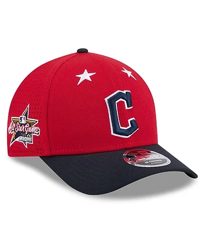 New Era Men's Red/Navy Cleveland Guardians 2025 Mlb All-Star Game 9FORTY M-Crown Adjustable Hat