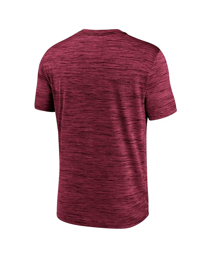 Nike Men's Garnet Florida State Seminoles Campus Center Stack Velocity Performance T-Shirt