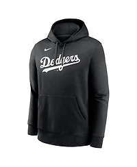 Nike Men's Yoshinobu Yamamoto Black Los Angeles Dodgers Player Name Number Club Fleece Pullover Hoodie