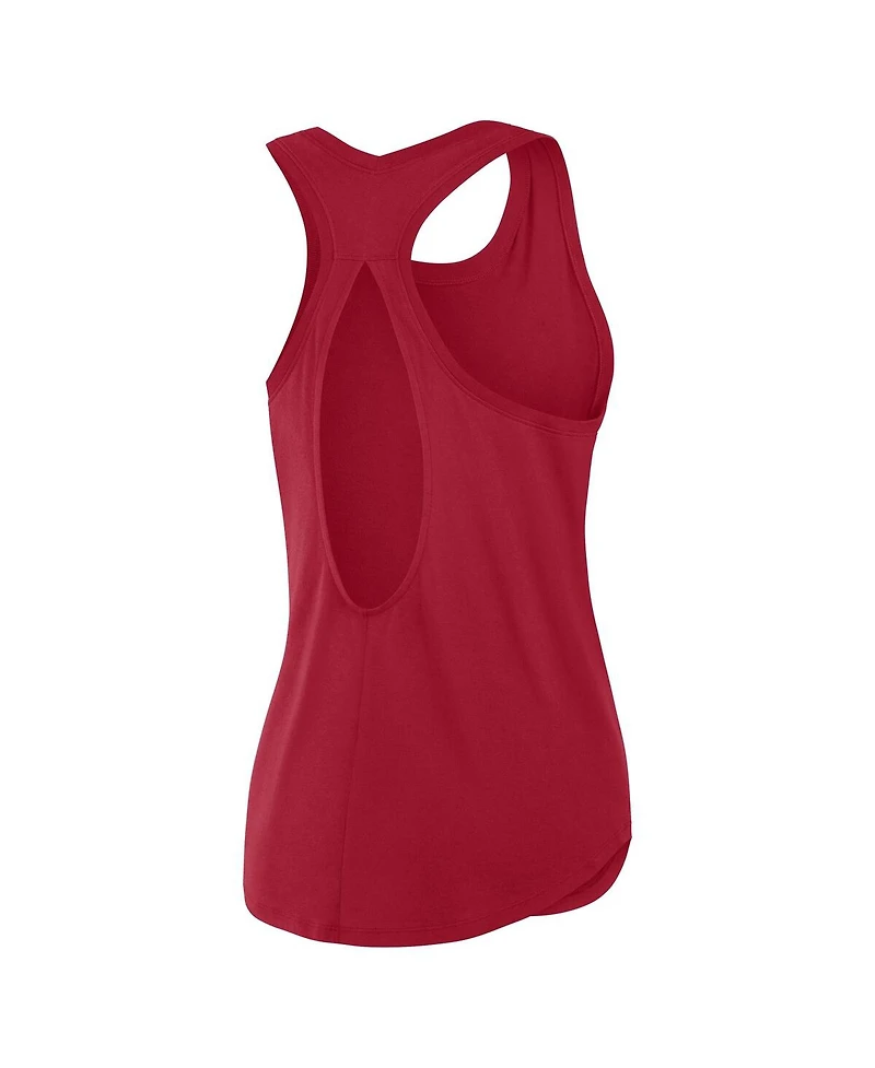 Fanatics Women's Scarlet San Francisco 49ers Iron Fan Tank Top