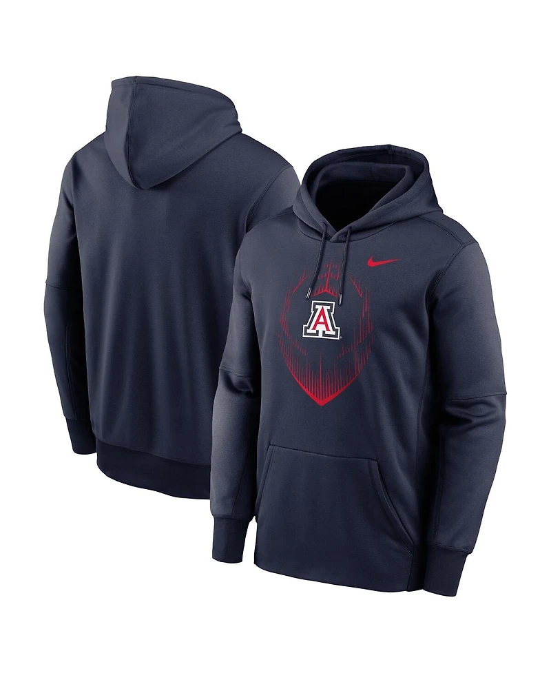 Nike Men's Navy Arizona Wildcats Icon Football Performance Pullover Hoodie