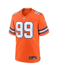 Nike Men's Zach Allen Orange Denver Broncos Alternate Game Jersey