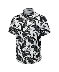 Tommy Bahama Men's Black New Orleans Saints Sunnyvale Blooms Camp Button-Up Shirt