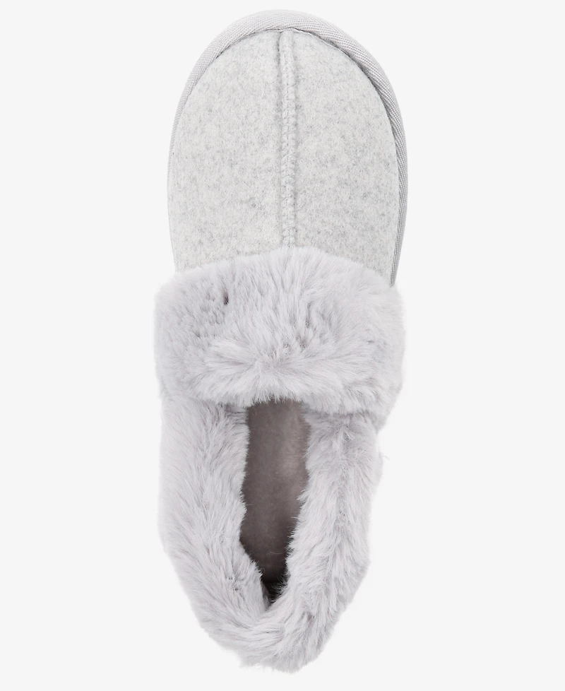 Charter Club Women's Faux-Fur-Lined Slippers, Macy's Exclusive