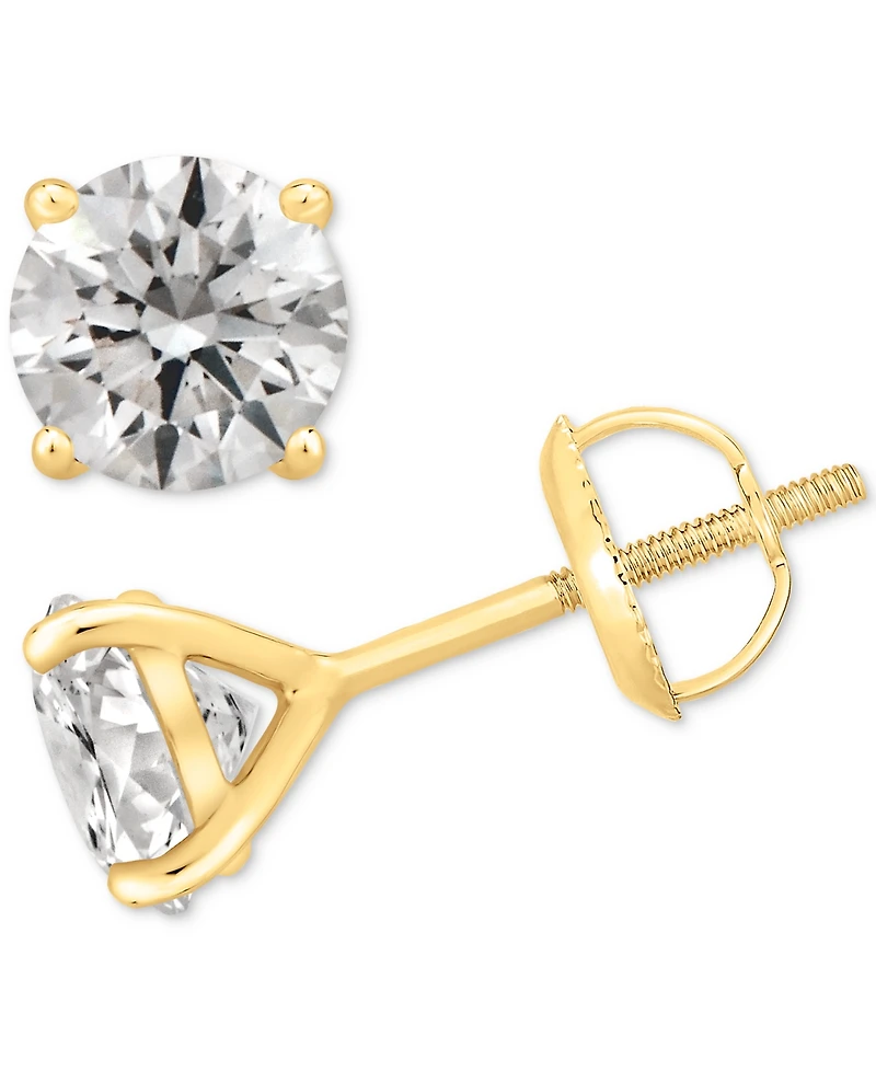 Gia Certified Diamond Stud Earrings (1-1/2 ct. t.w.) in 14k Gold