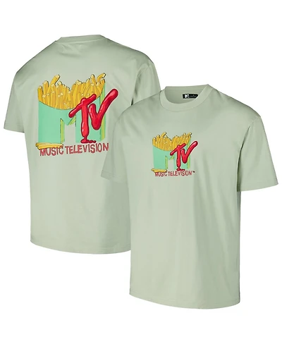 Freeze Max Men's Green Mtv French Fry Loose Fit T-Shirt