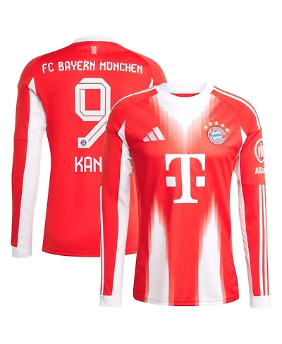 Adidas Men's Harry Kane Red Bayern Munich 2025/26 Home Replica Long Sleeve Jersey