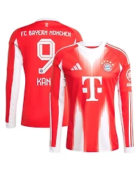 Adidas Men's Harry Kane Red Bayern Munich 2025/26 Home Replica Long Sleeve Jersey