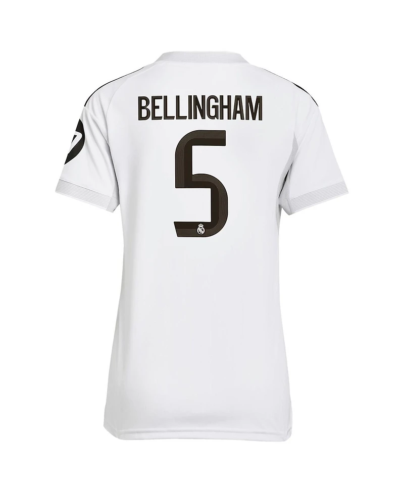 Adidas Women's Jude Bellingham White Real Madrid 2025/26 Home Replica Jersey