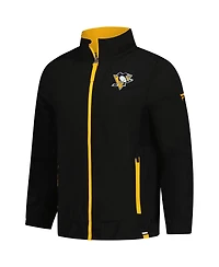 Fanatics Men's Black Pittsburgh Penguins Authentic Pro Rink Coaches Full-Zip Jacket