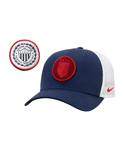 Nike Men's and Women's Navy Uswnt Rise Trucker Adjustable Hat