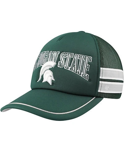 '47 Brand Men's Green Michigan State Spartans Sideband Trucker Adjustable Hat
