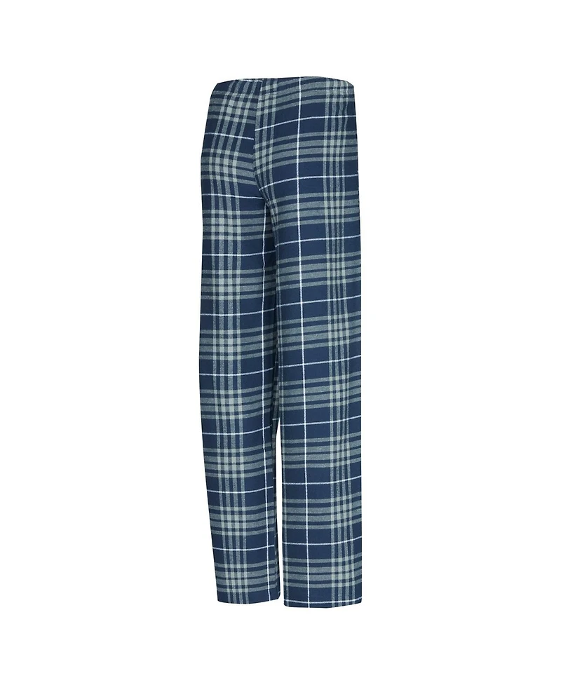 Concepts Sport Women's 2-Piece Navy/Gray Oklahoma City Thunder Vector Top Flannel and Pants Sleep Set