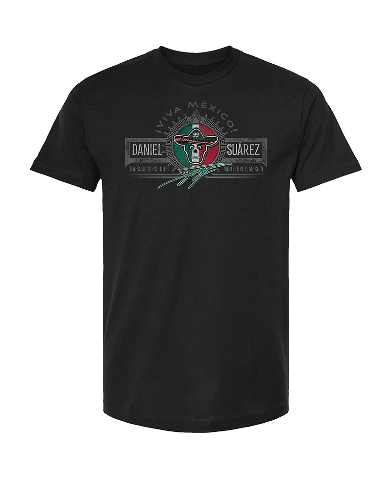 Trackhouse Racing Team Collection Men's Black Daniel Suarez Mexico Heritage Emblem T-Shirt