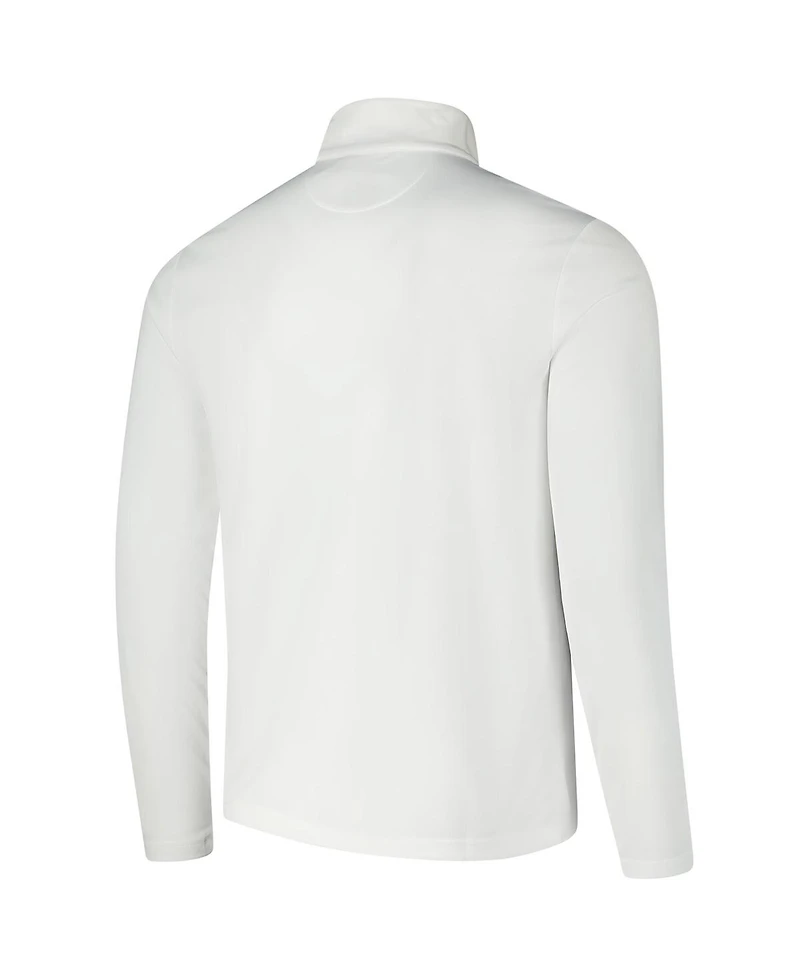 Polo Ralph Lauren Men's White U.s. Paralympics Villagewear Quarter-Zip Sweatshirt