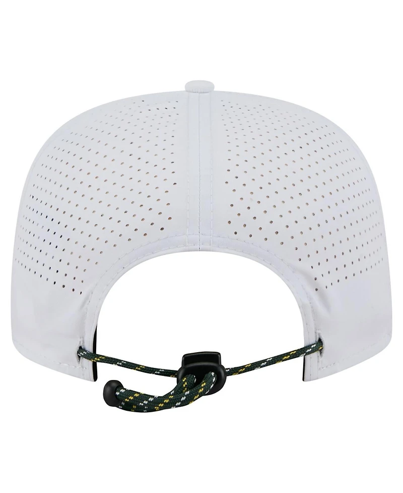 New Era Men's White Athletics Perforated Golfer Snapback Hat